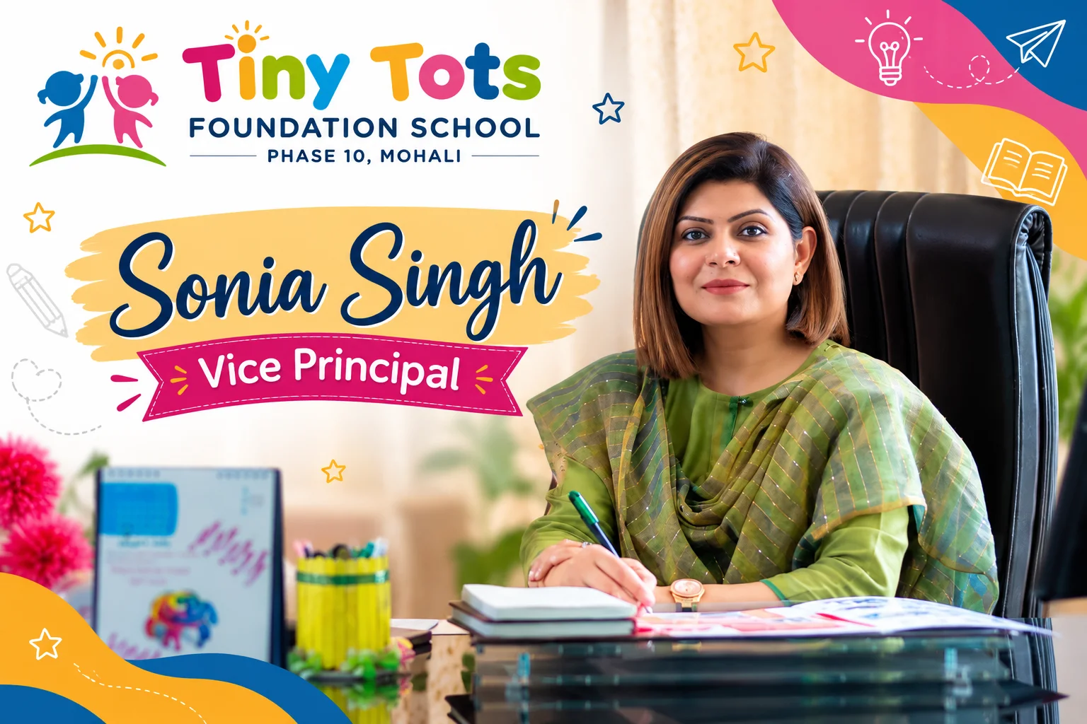 Welcome to tiny tots' Foundation School, Founded By Mrs. Harpreet Kaur in 1983.