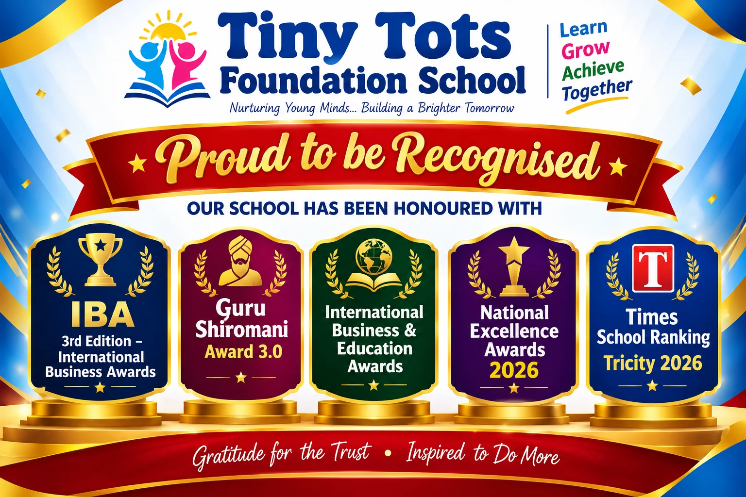 Welcome to tiny tots' Foundation School, Founded By Mrs. Harpreet Kaur in 1983.